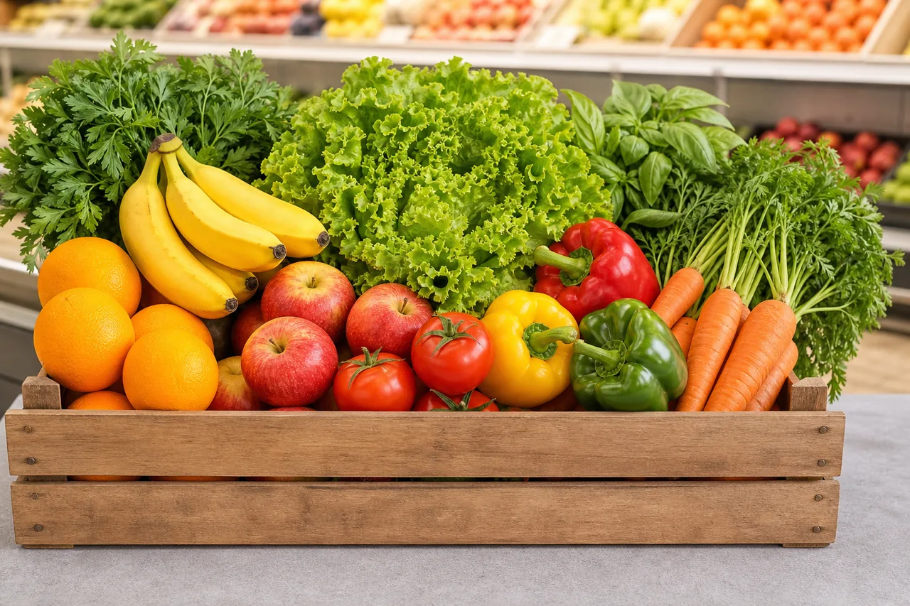 Canasta semanal de frutas y verduras