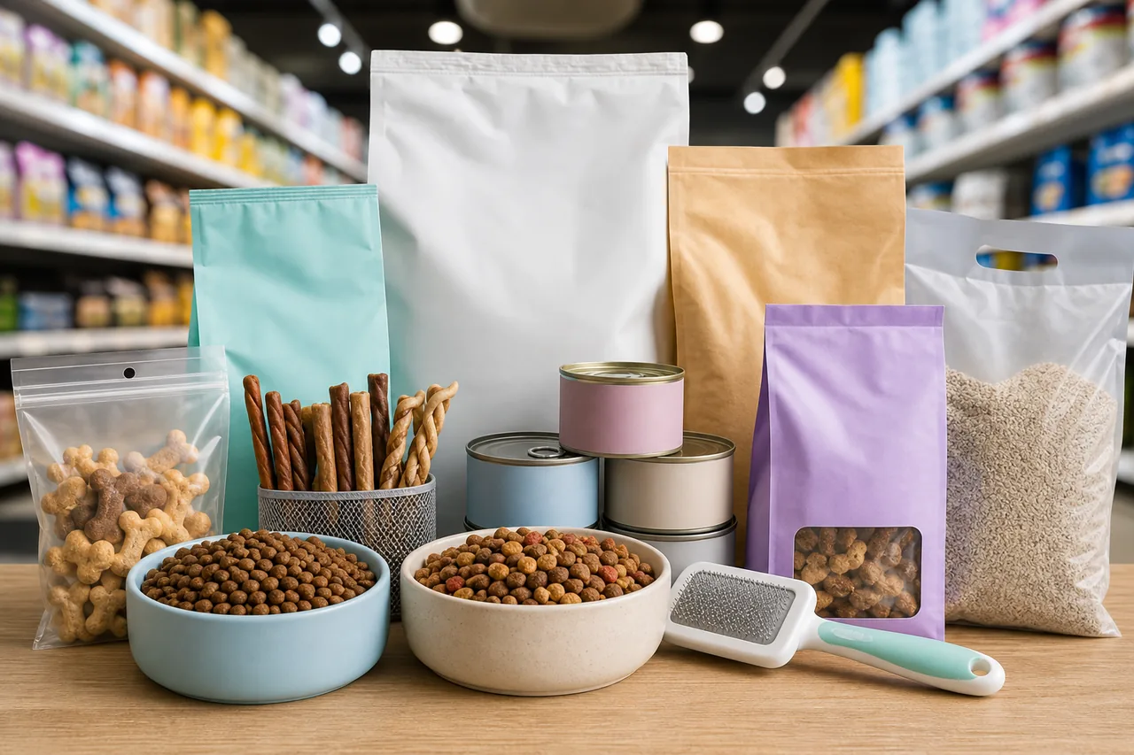 Pack de alimento y cuidado para mascotas