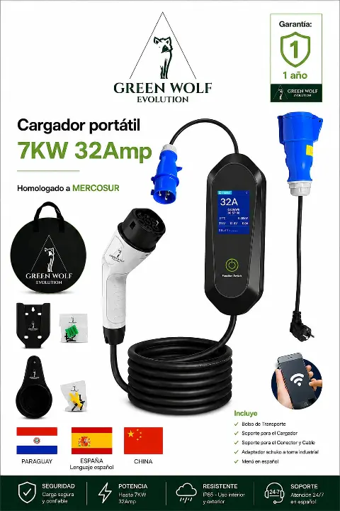 Cargador portátil español