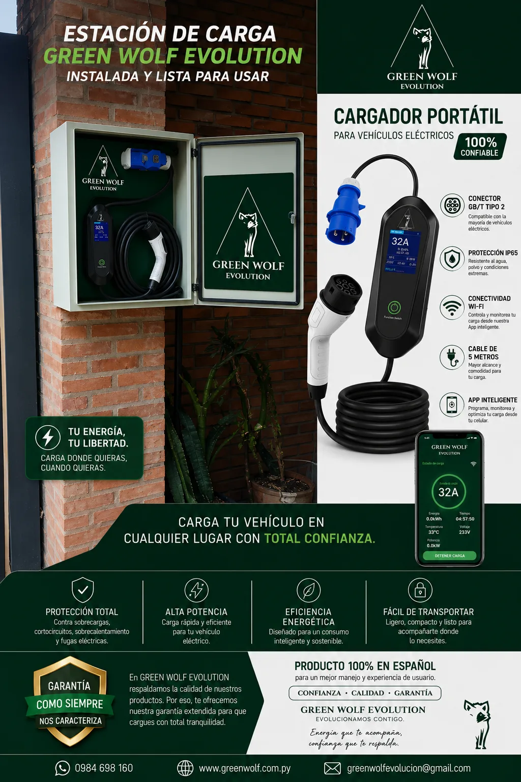 Cargador portátil español