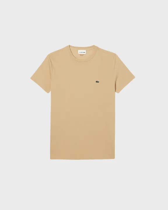 Remera Cuello Redondo Lacoste Beige