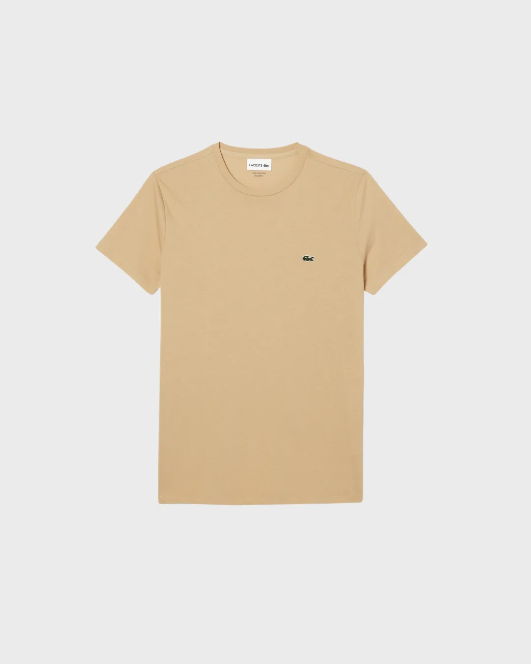Remera Cuello Redondo Lacoste Beige