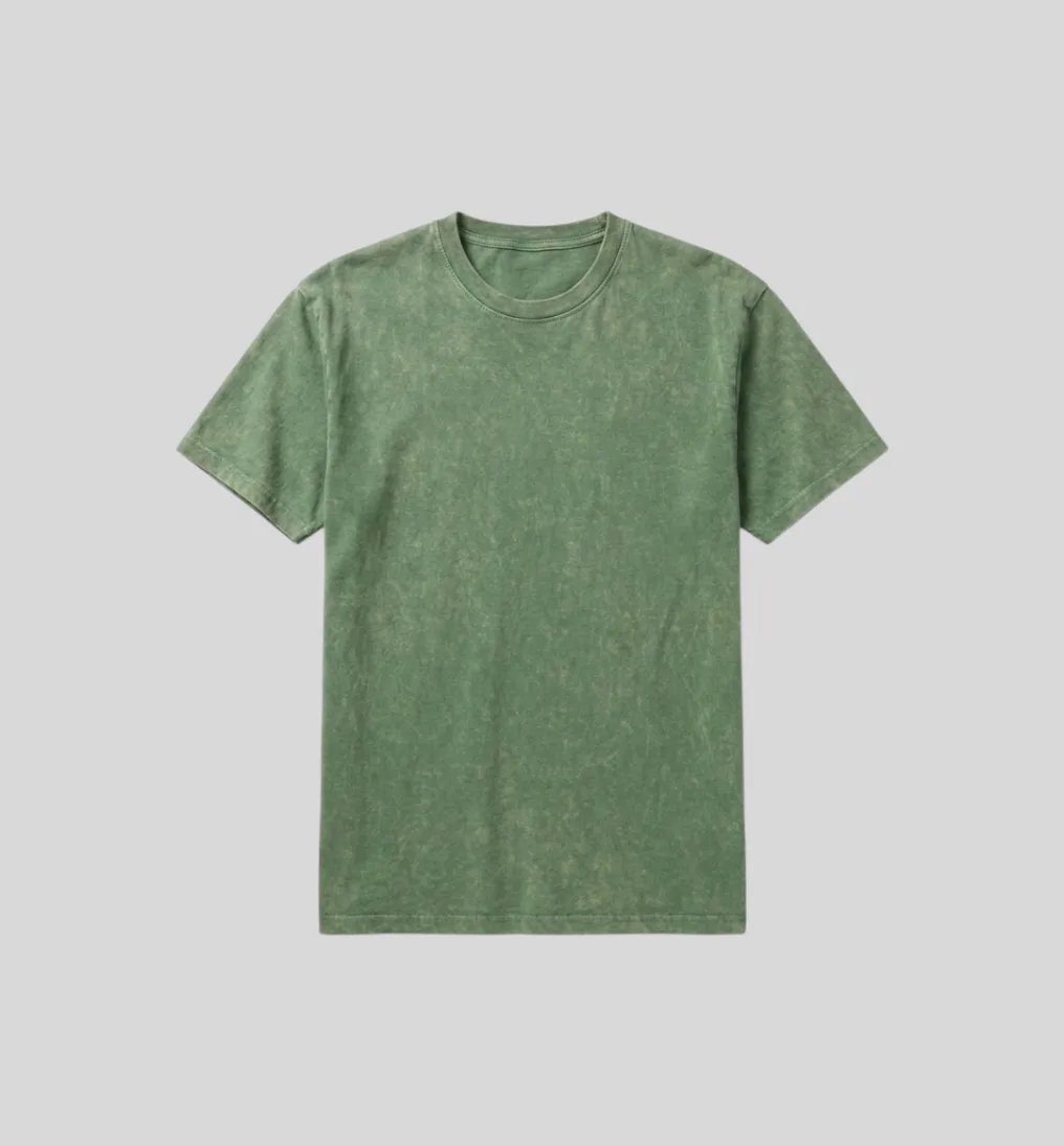 Remera Abercrombie Oversize Tie Dye Verde
