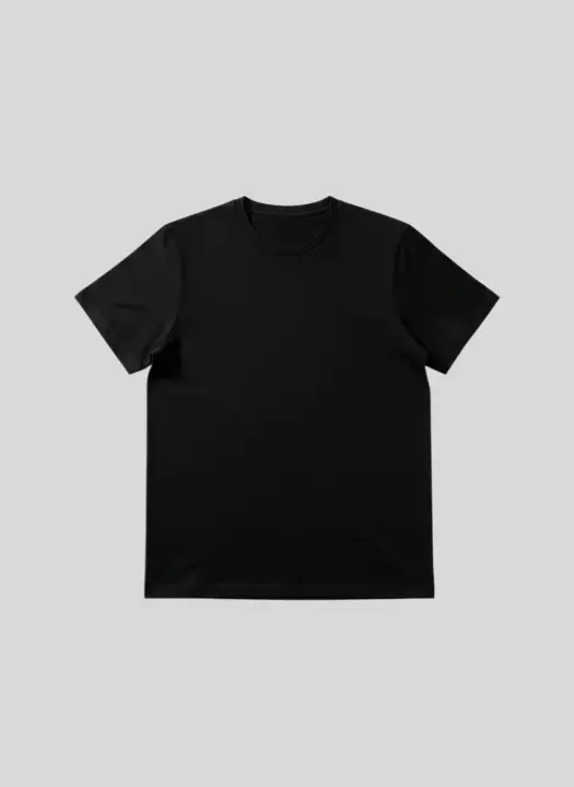 Remera Liberato Basics Regular Fit Negro Logo Al Tono