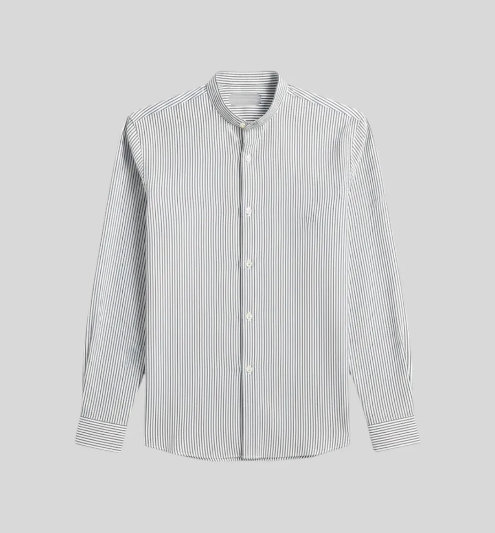 Camisa Liberato Basics Mao Mangas Largas Rayas Negras