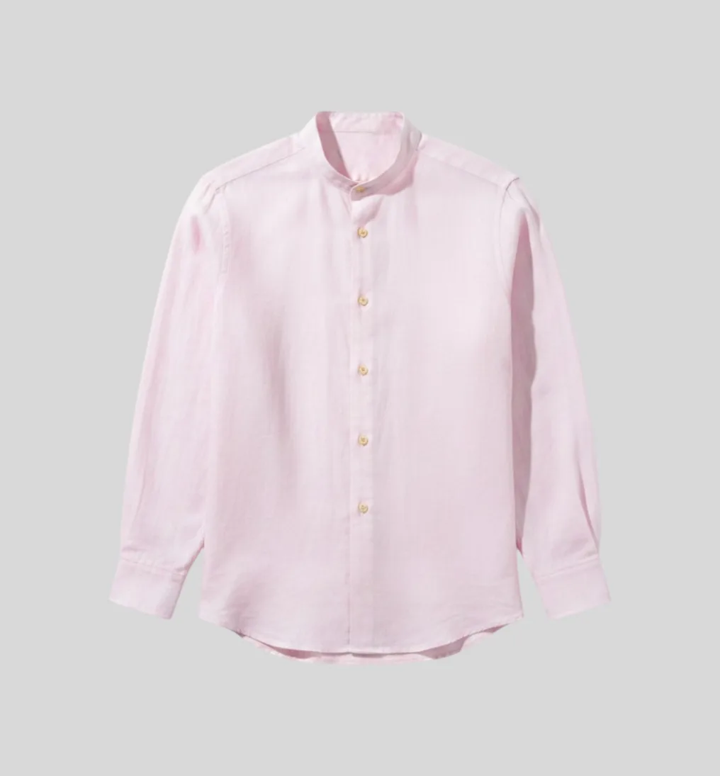 Camisa Liberato Basics Mao Mangas Largas Rosada Fantasia