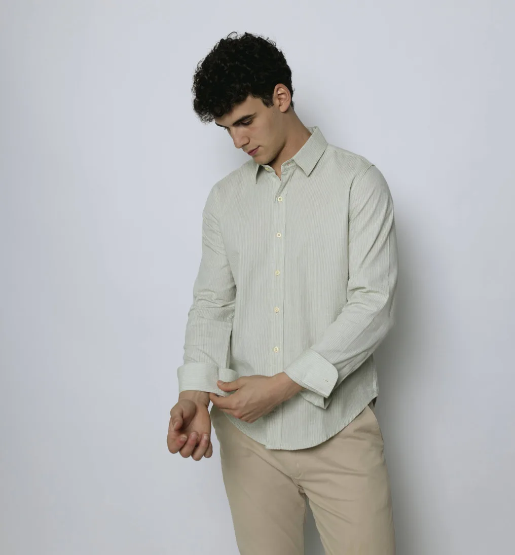 Camisa Liberato Basics Mangas Largas Verde
