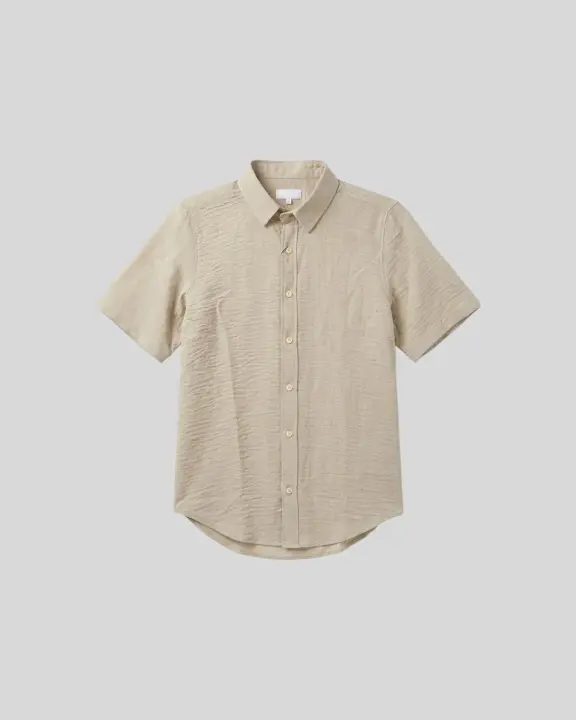 Camisa Liberato Mangas Cortas Beige