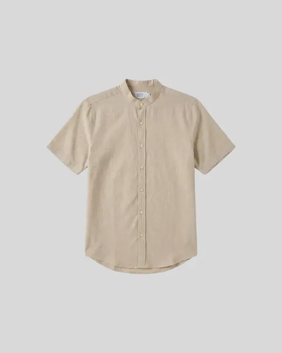 Camisa Liberato Mao Mangas Cortas Beige