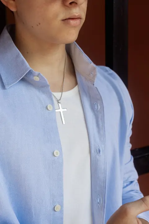 Camisa Liberato Basics Mangas Largas Celeste