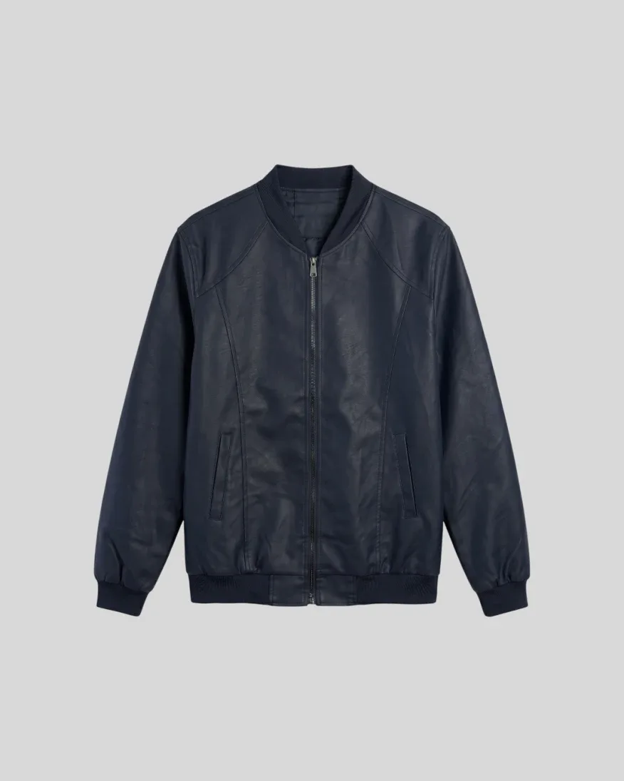 Bomberjacket Liberato Eco Cuero Negro