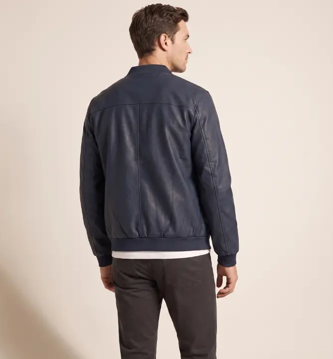 Bomberjacket Liberato Eco Cuero Negro