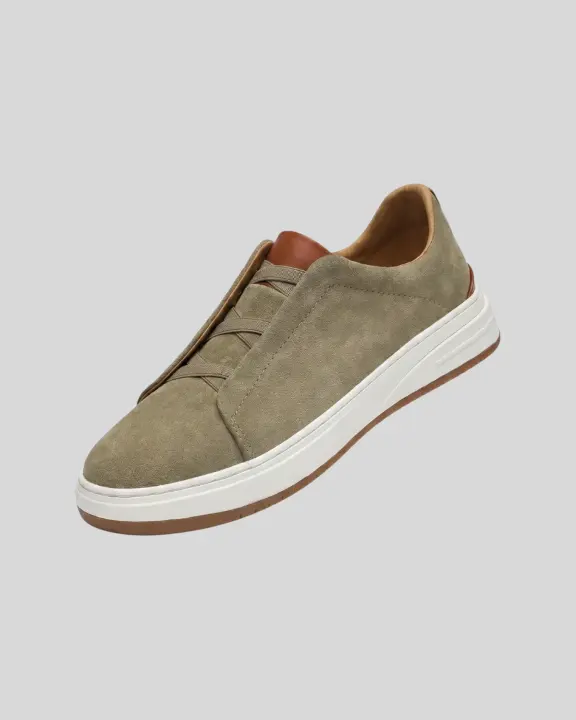 Zapato Liberato De Gamuza Kakhi