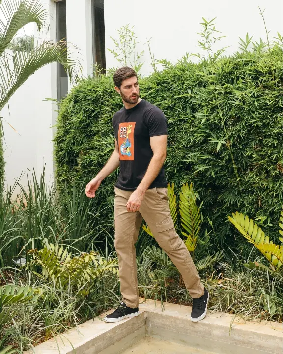 Pantalon Cargo Liberato Basics Kakhi