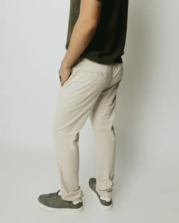 Pantalon Con Goma Liberato Beige
