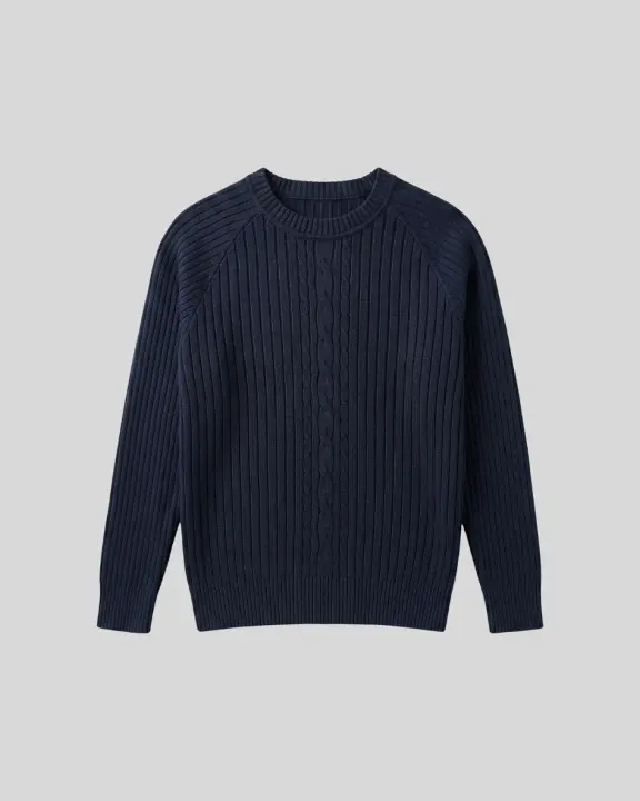 Sweater Liberato Cuello Redondo Negro