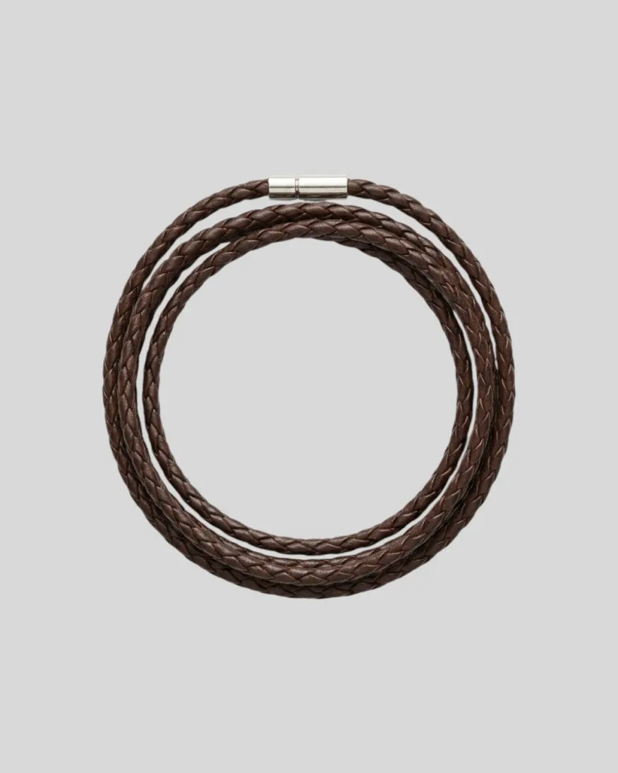 Pulsera Liberato De Cuerda Marron