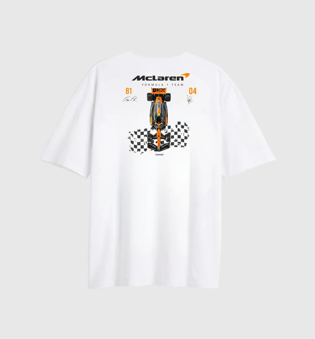 Remera Liberato Oversize Marfil Mclaren Racing