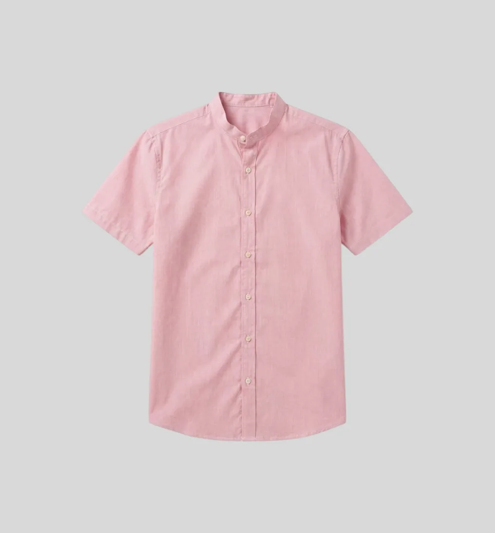 Camisa Liberato Basics Mao Mangas Cortas Rayitas Rojas