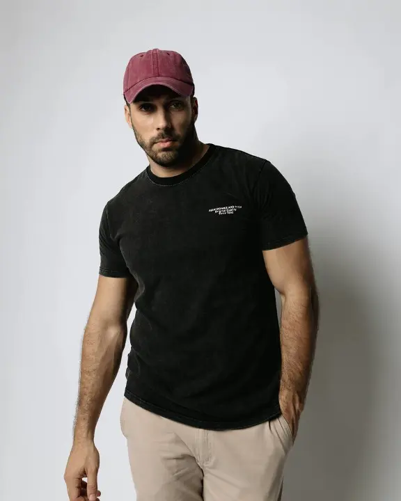 Gorra Ah Lavado Bordo