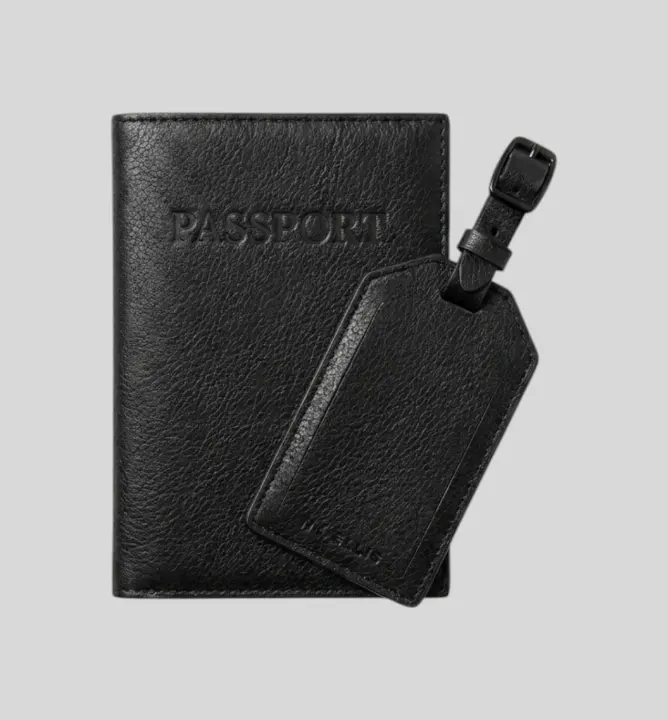 Porta Pasaporte Perry Ellis Negro