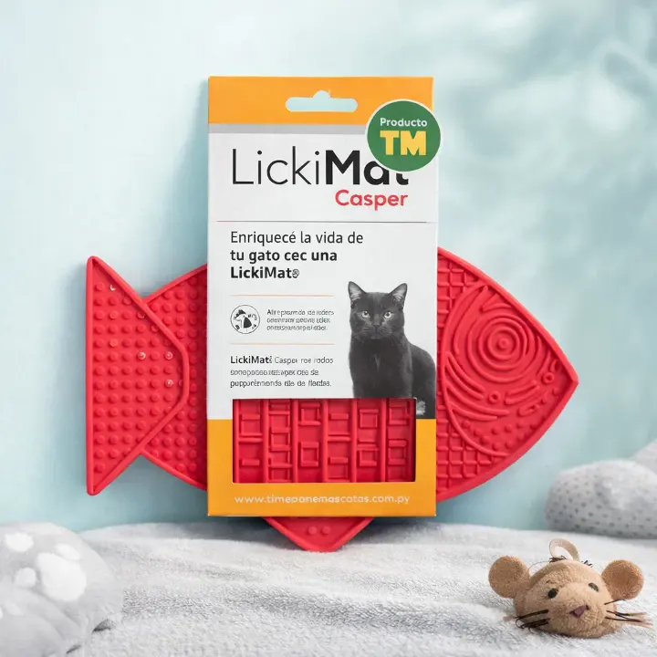 Alfombra De Lamer Lickimat Casper Rojo