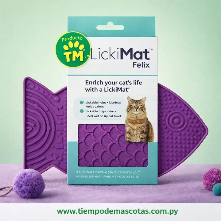 Alfombra De Lamer Lickimat Felix Lila