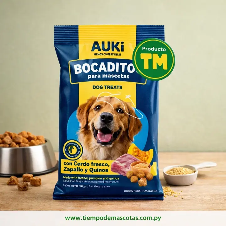 Auki Bocaditos Con Cerdo, Zapallo Y Quinoa 100g