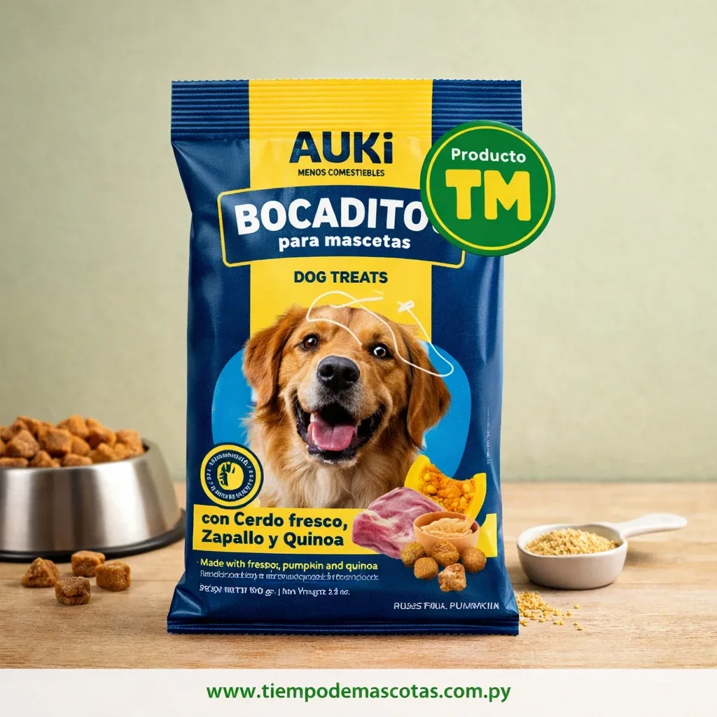 Auki Bocaditos Con Cerdo, Zapallo Y Quinoa 100g