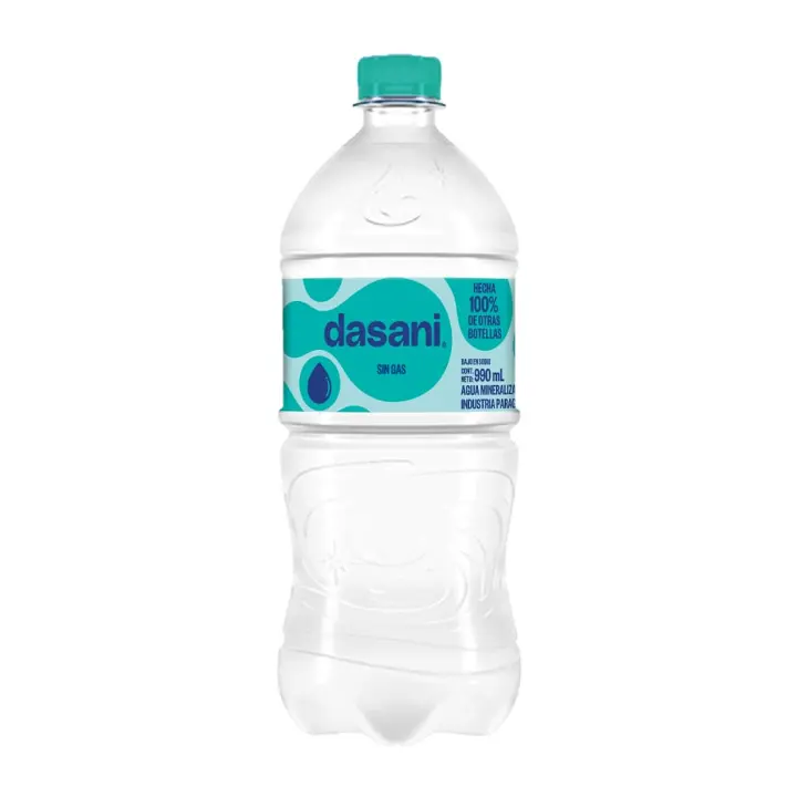 AGUA DASANI S/GAS TAPA SHORT FINISH X 990ML