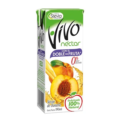 JUGO VIVO NECTAR DURAZNO X 190ML