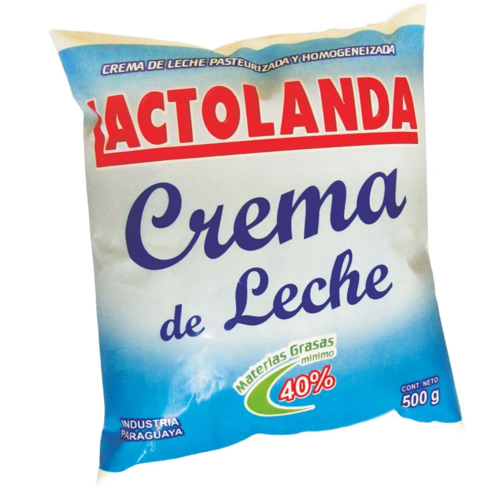 CREMA DE LECHE LACTOLANDA SACHET X 500ML
