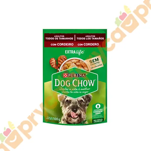 ALIMENTO DOG CHOW ADULTO CORDERO SOBRE X 100 GR