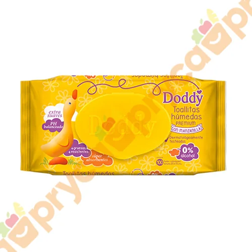 TOALLITAS HUM. DODDY C/ MANZANILLA X 100 UN C/TAPA