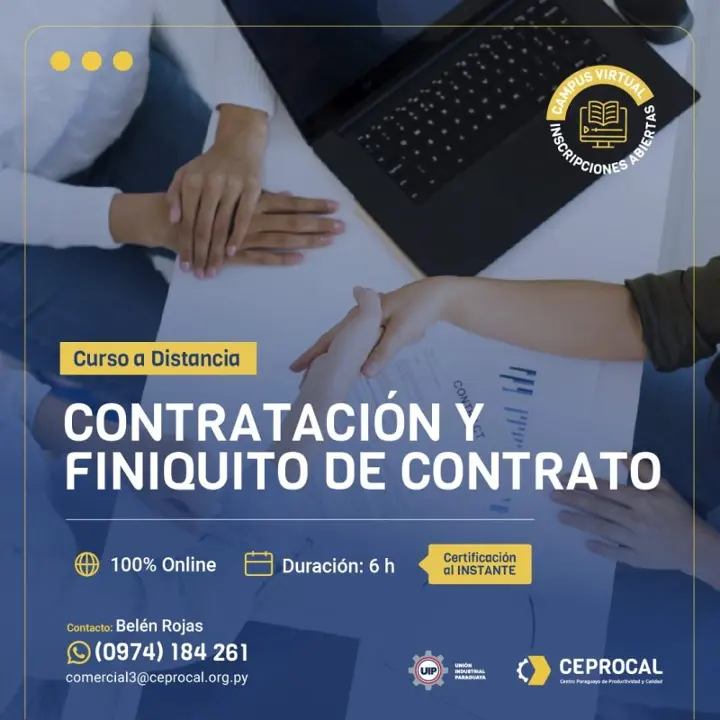 Contratación y finiquito de contrato